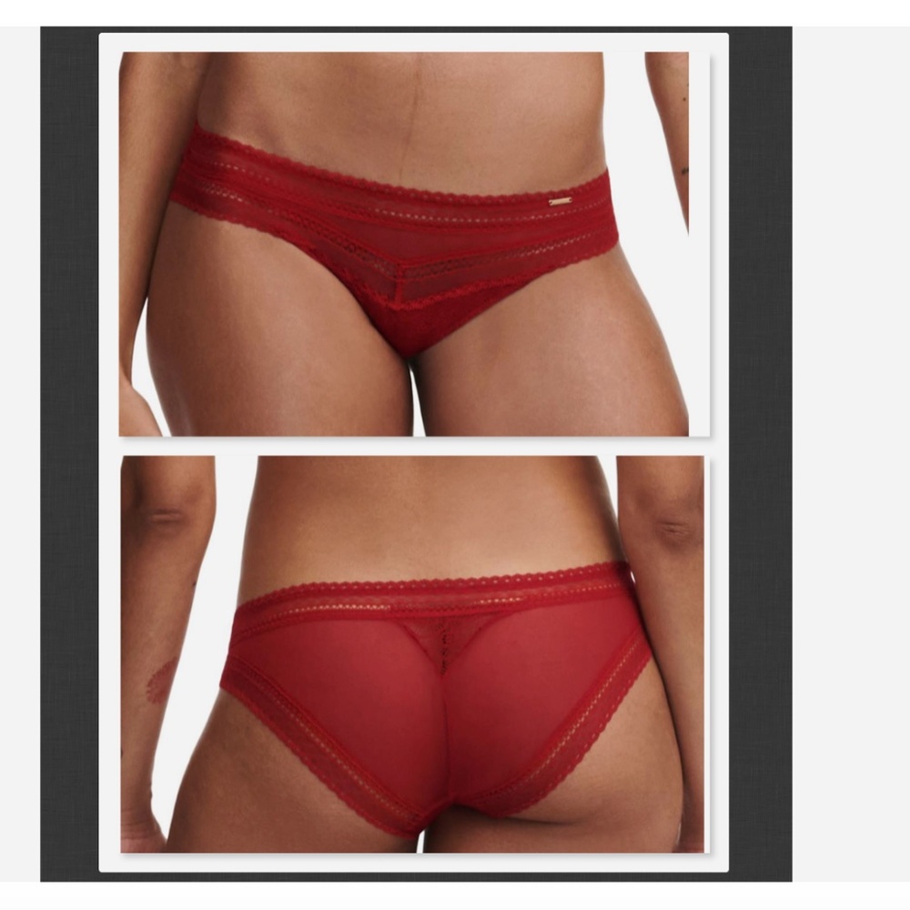 NEW Chantelle Festivite Lace Cheeky Bikini Size Large